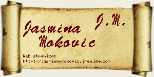 Jasmina Moković vizit kartica